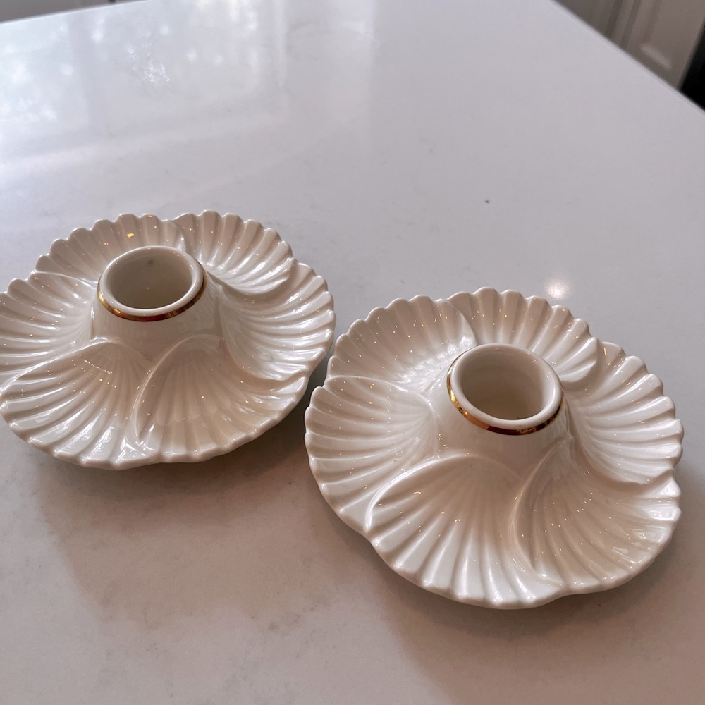 Pair of Lenox Taper Holders used excellent condition